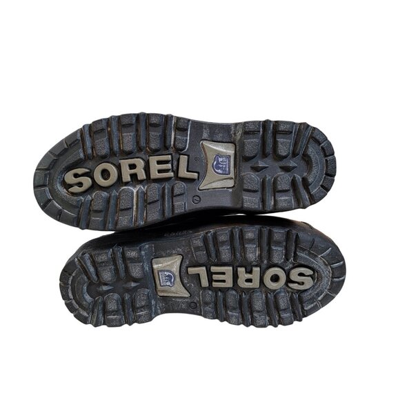 Sorel Kananaskis Women Snow Winter Leather Boots LL1000-280 Brown Black Size 7 - Picture 4 of 6